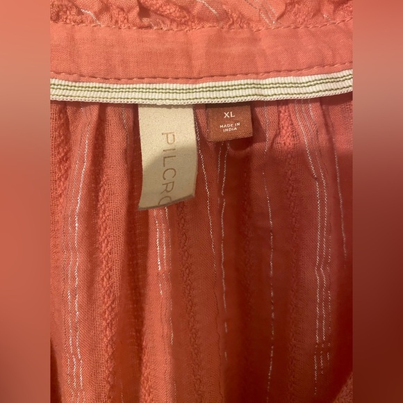 Anthropologie Coral Button-Down Shirt - Picture 5 of 10